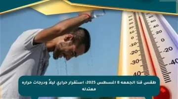 طقس قنا الجمعة 8 أغسطس 2025: استقرار حراري ليلاً ودرجات حرارة معتدلة